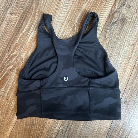 LULULEMON Wunder Train Longline Bra - Heritage 365 Camo Deep Coal Multi Size 4 - Picture 3 of 6